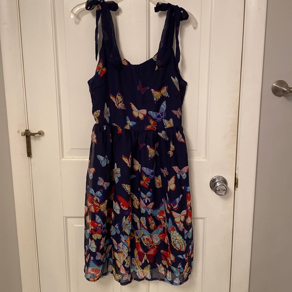 NEW lined butterfly summer dress